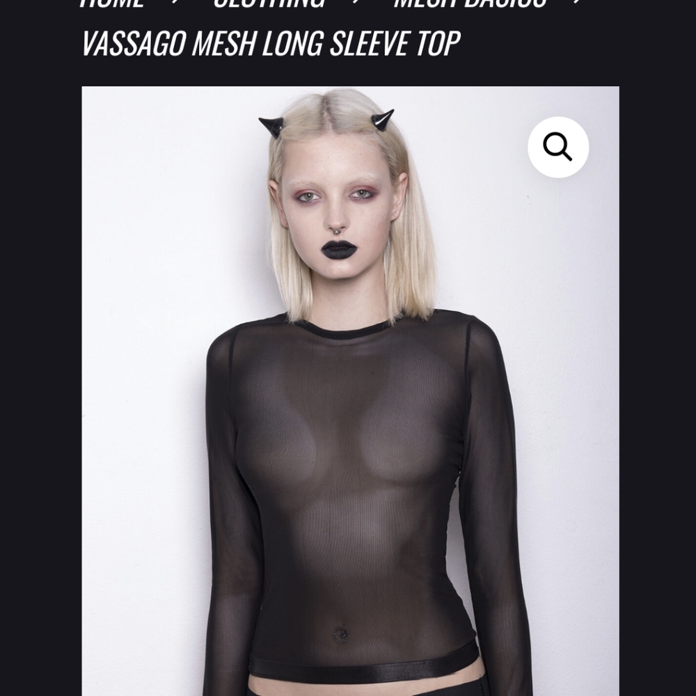 Mesh long sleeve shirt